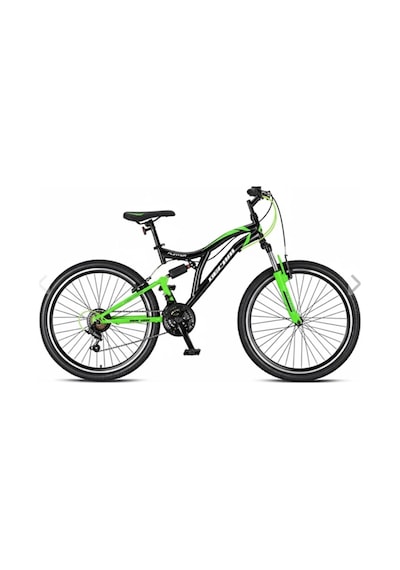 Hunter - 26" - Mtb - 16' - 21 Vites - V.b - Mat Siyah-gri/yeşil Siyah - Yeşil