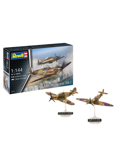 Revell Starter Kit Uçak Spitfire Mk.ıa Hurricane Mk.ı 73771