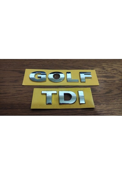 Golf Tdi Bagaj Yazısı Golf 2017 Bagaj Logo Yazısı Oem İthal A Kalite Bantlı ''kromaj Kaplama''