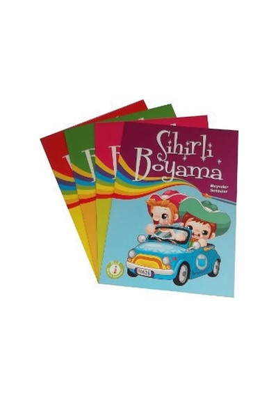 Sihirli Boyama Seti (4 Kitap Takım)- Ema Çocuk