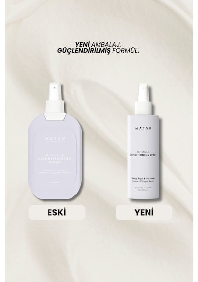Matsu Miracle Biotin Keratin Kolay Tarama Elektriklenme Karşıtı Onarıcı Saç Spreyi 200 ml