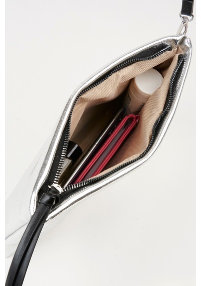 Vivaq Kadın Bellis Gümüş Astarlı Suni Deri Bilek Askılı Portföy El Ve Clutch Çanta
