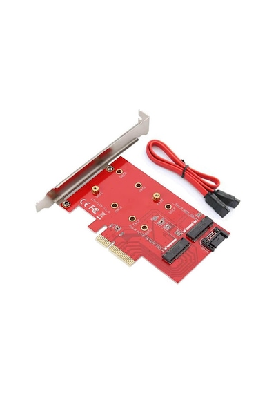 Wozlo M.2 Nvme Ngff B+m Key Ssd To Pci-e X4 Express Kart 4x Çevirici Dönüştürücü