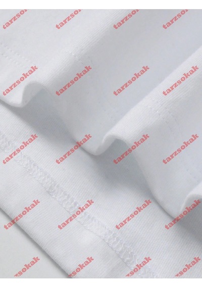 Startmore Model 3790 Erkek Yazlık Yuvarlak Yaka Kısa Kollu Günlük Tişört, Yaz Beyaz