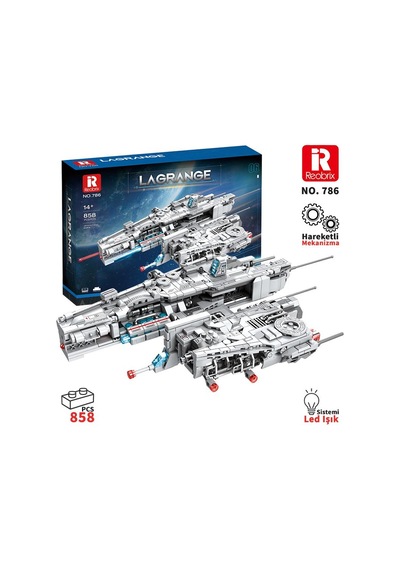Reobrix 786 Ağır Saldırı Uçağı Lagrange B192 New Earth Heavyattack Aircraft Yaratıcı Yapı Blok Seti Building Blocks - 858 Parça