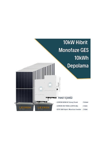 10kw Monofaze Hibrit Sistem 1