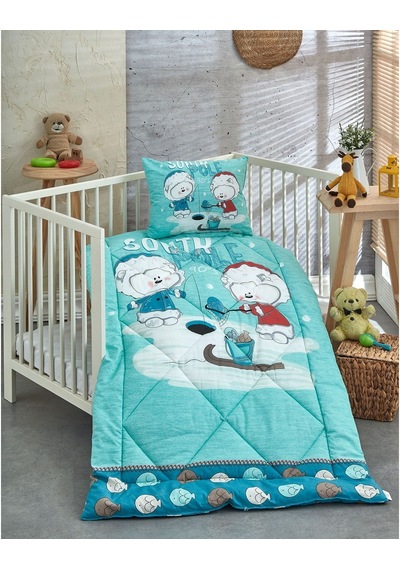 Komfort Home V6 %100 Pamuklu Silikon Elyaf Bebek Yorgan Seti