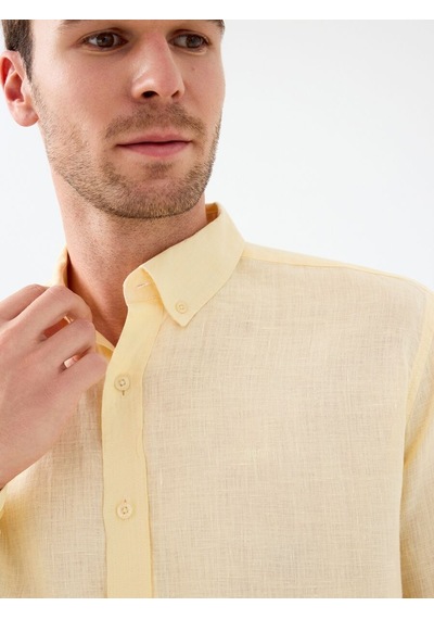 LOFT Regular Fit Erkek Gömlek U.kol Lf2039339 Q1.v1 Light Yellow