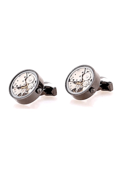 Omark Cotton Watch Black Saat Mekanizmalı Kol Düğmesi
