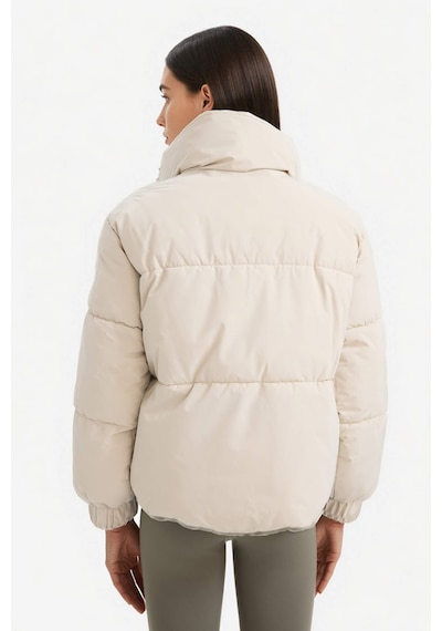 Defacto Su Geçirmez Oversize Fit Çıtçıtlı Şişme Bej Kadın Mont E9266ax/bg779 Bej