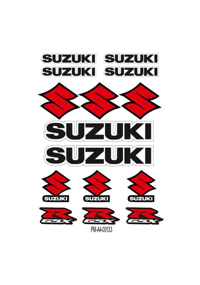 Sticker Seti Sponsor Suzukı Tasarımlı Grenaj Kaplama 01 Nötr