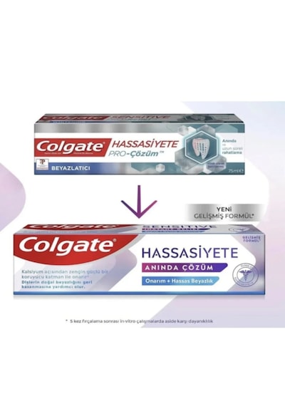Colgate Hassasiyete Anında Çözüm Beyazlatıcı Diş Macunu 4 X 100 Ml Beyazlatma