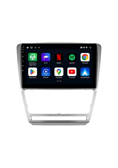 Skoda Octavia 2008-2012 Android Multimedya Carplay Android Auto Navigasyon 8gb Ram 128gb Pro 10"