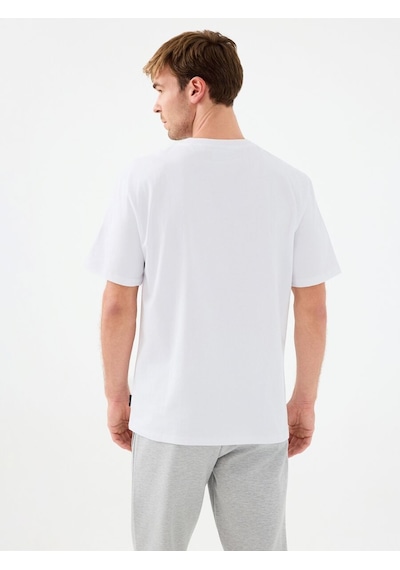 LOFT Loose Fit Erkek Tshirt K.kol Lf2038791 Q1.v1 Beyaz
