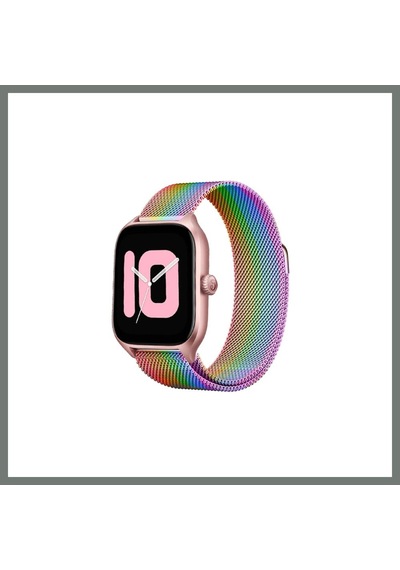 Mmb-trade Watch 20mm Metal Mıknatıslı Kordon - Gökkuşağı Mmbz