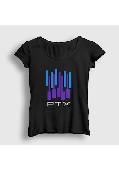 Presmono Kadın Ptx Pentatonix T-shirt Siyah