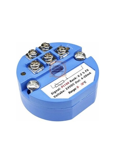 Rtd Pt100 Dc 24v 4-20ma Sıcaklık Sensör Verici Çevirici Modül/ 0-400 Derece