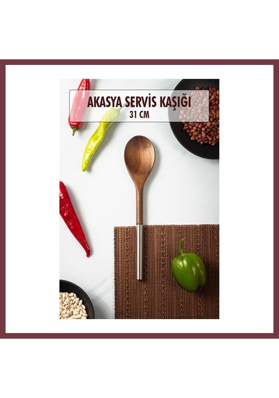 Storeşahin Akasya Servis Kaşığı & Sunum Kaşığı Shn0720