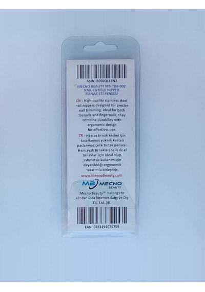 Mecno Beauty Mb-Tım-002 Batık Tırnaklar İçin Tırnak Eti Pensesi