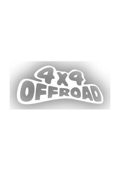 4x4 Off Road Sticker 17x17 Cm Beyaz