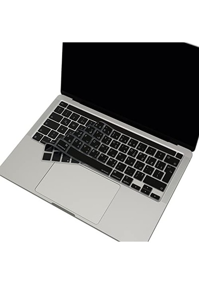 Klavye Pro Kılıf M1-m2 13ınç A2338 A2289 A2251 A2141 Uk İle Uyumlu Siyah