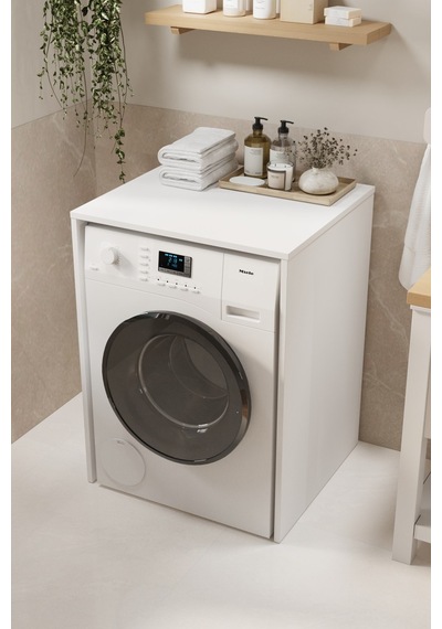 Çamaşır Makinası Dolabı Kurutma Makinası Dolabı Banyo Dolabı Pınar Beyaz Beyaz