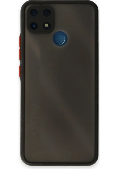 Newface - 689 - Realme C25 Kılıf Montreal Silikon Kapak - Csmo-tex - - Siyah Sıyah