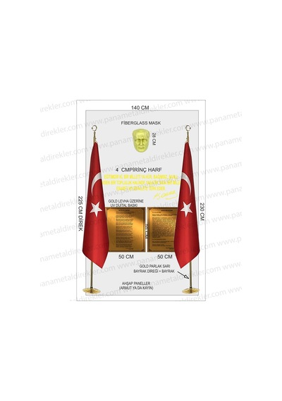Atatürk Köşesi Seti Poz Model 06