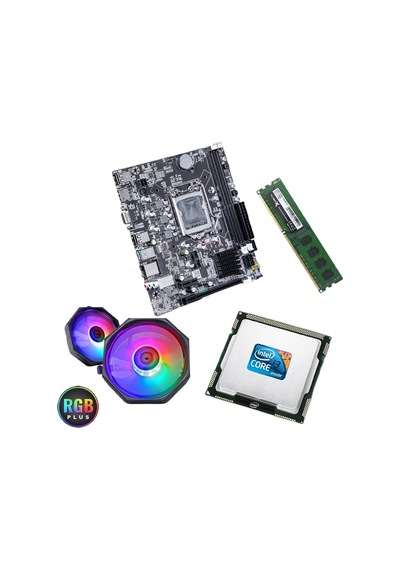 J-Tech X80 i3-2100 3.10 GHz+8 GB RAM+H61 Anakart 1155P+TR-C02 Rainbow CPU Fan Bundle