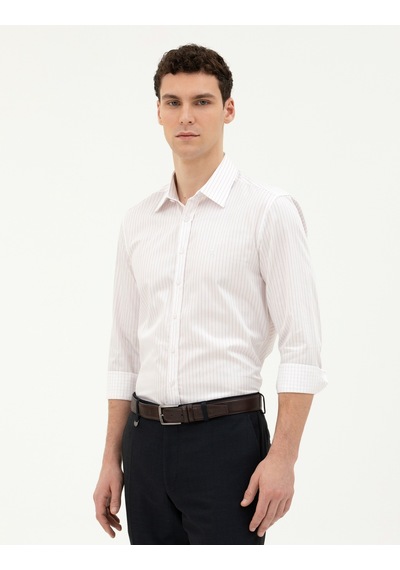 Pierre Cardin Erkek Açık Pembe Desenli Gömlek 50283505-vr078 Açık Pembe