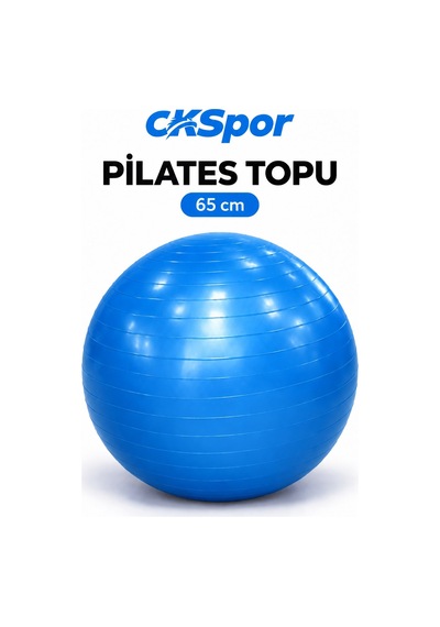 Ckspor 65 Cm Pilates Topu 165 180 Cm Boy Aralığında Olanlar İçin Pilates Topu + Pompası