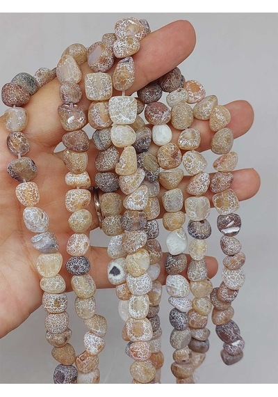 Akik Taşı Şekilsiz Doğal Taş Dizi 54472 Çok REnkli