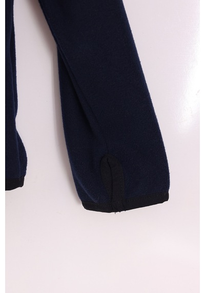 Monox Çocuk Unisex Parmak Geçmeli Polar Ceket Lacivert