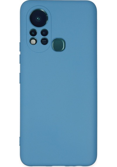 İnfinix Hot 11s Uyumlu Kılıf Nano İçi Kadife Silikon - Mavi