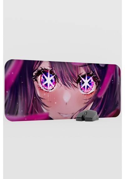Oshi No Ko Anime V2 - 70x30 Xl Gaming Kauçuk Kaymaz Taban Mouse Pad Fare Altlığı