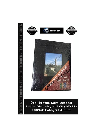 Özel Üretim Kare Desenli Resim Düzenleyici 4x6 10x15 100'lük Fotoğraf Albüm