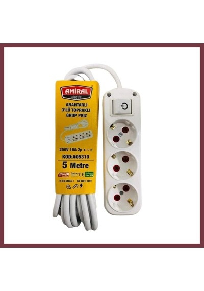 Storeşahin Anahtarlı 5 M Priz Shn0720