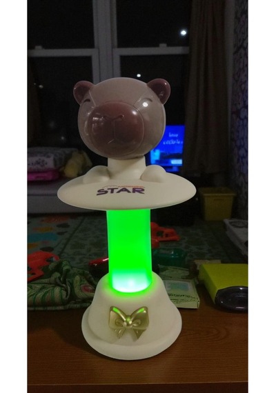 Capybara Kafa Sallayan Gece Lambası Boyut: 18 Cm Çok Renkli