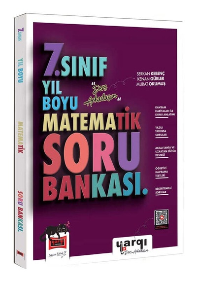Yargı Ders Arkadaşım 7.sınıf Matematik Yıl Boyu Soru Bankası