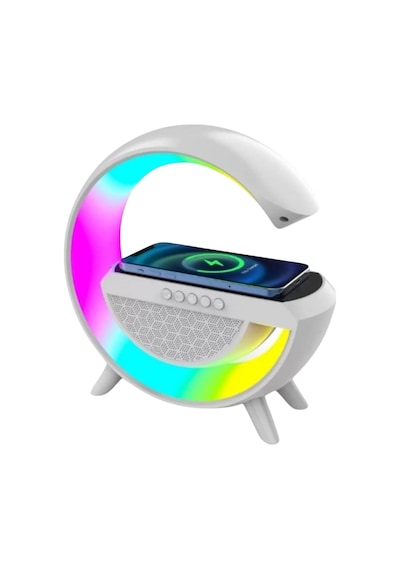 Akıllı Gece Lambası Speaker Bluetooth Hoparlör Kablosuz Şarj Rgb Masa Lambası Yatak Odası Dekor Diğer