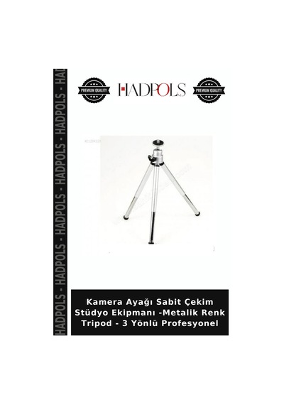 Kamera Ayağı Sabit Çekim Stüdyo Ekipmanı -metalik Renk Tripod - 3 Yönlü Profesyonel