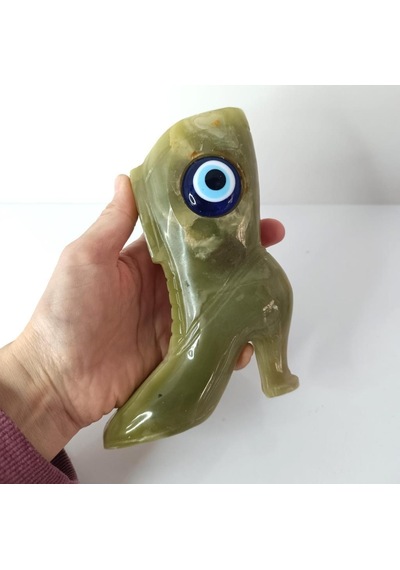 Oniks Taşı Onix Biblo Çizme Cam Nazar Bancuğu Kötü Göz Kovucu Masa Süsü