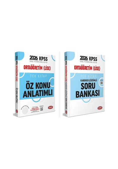 Data 2026 Kpss Ortaöğretim Lise Öz Konu Anlatımlı + Soru Bankası