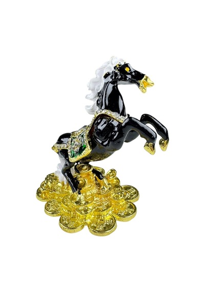 Şahlanan At Biblo 10 10 CM Siyah Gold Taş Detaylı Şahlanan At Biblo 10 10 CM Siyah Gold Taş Detaylı