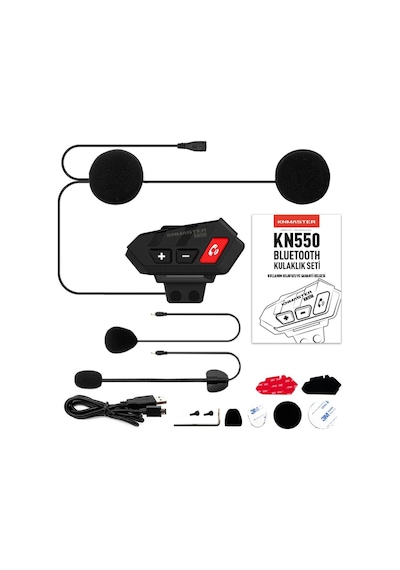 Knmaster Kn550 Motosiklet Kask Intercom Bluetooth İnterkom Kulaklık Seti