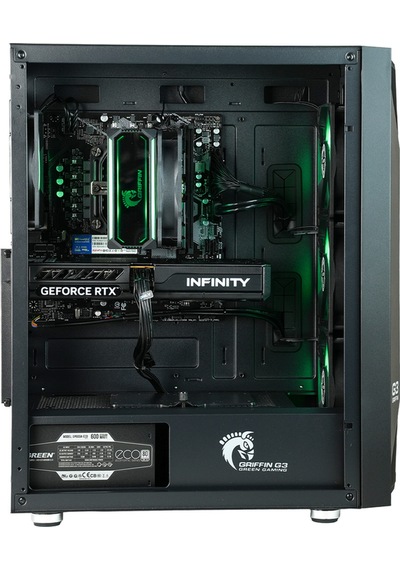 Green Griffin G3 Plus i5-14400F 16 GB 512 GB SSD RTX5060 Free Dos Masaüstü Oyuncu Bilgisayarı