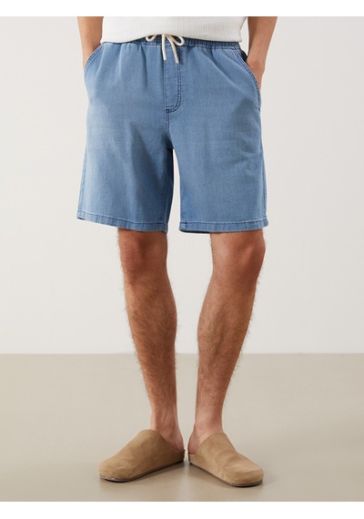 Lcw Jeans İndigo Rahat Kalıp Erkek Jean Şortolon