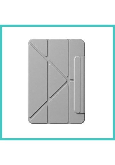 Ny Joy İpad 2025 10.9 10.nesil A16 Edz Manyetik Standlı Tablet Kılıfı - Gri Nyjoybz