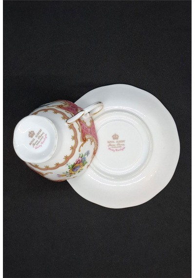 Lady Carlyle Nadir Seri Antika Kahve Fincanı Ve Tabağı 120 Ml Pembe