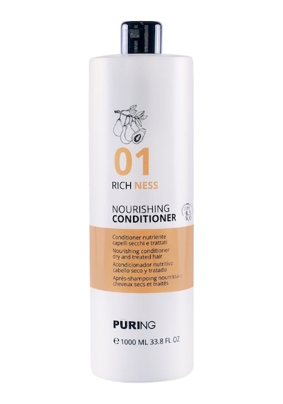 Purıng 01 Richness Kuru Yıpranmış Saçlar İçin Avokado,ipek Proteini Besleyici Onarıcı Saç Kremi 1000ml